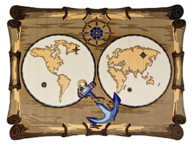 ковер карта мира
